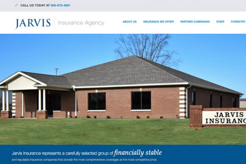 Jarvis Insurance Agency website screenshot